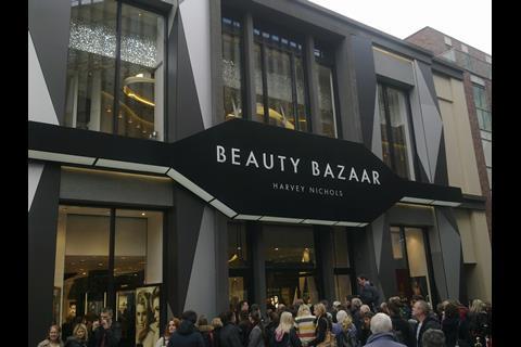Crowds gather for the opening of Beauty Bazaar